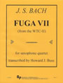 Fuga VII sax quartet cover